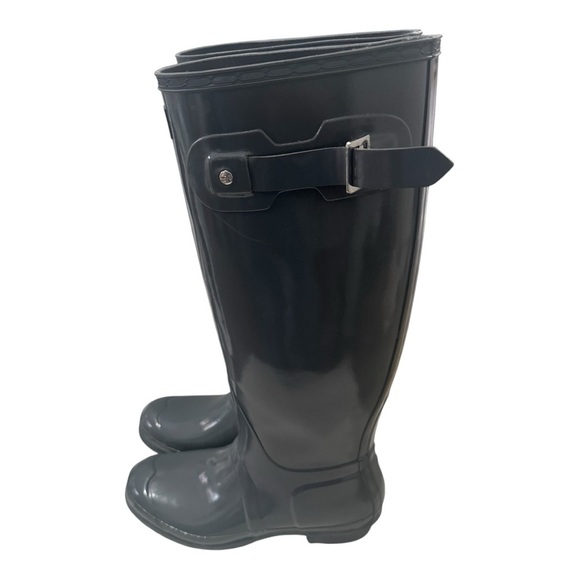 Hunter Size 9 Original Tall Glass Rain Womens Gray Boots - Picture 5 of 6